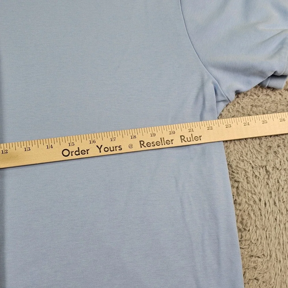 Polo‎ Ralph Lauren Polo Shirt Mens Large Blue Cotton Knit Short Sleeve Casual